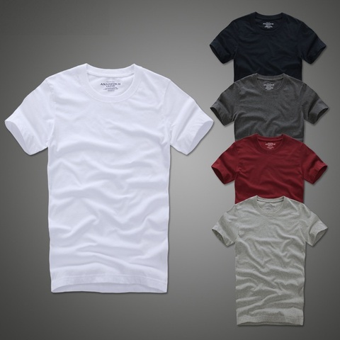 Summer t shirt 2022 new 100% cotton solid t-shirt men short sleeve camiseta ► Photo 1/6