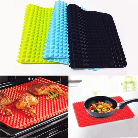 40x27cm Pyramid Bakeware Pan 4 color Nonstick Silicone Baking Mats Pads Moulds Cooking Mat Oven Baking Tray Sheet Kitchen Tools ► Photo 1/6