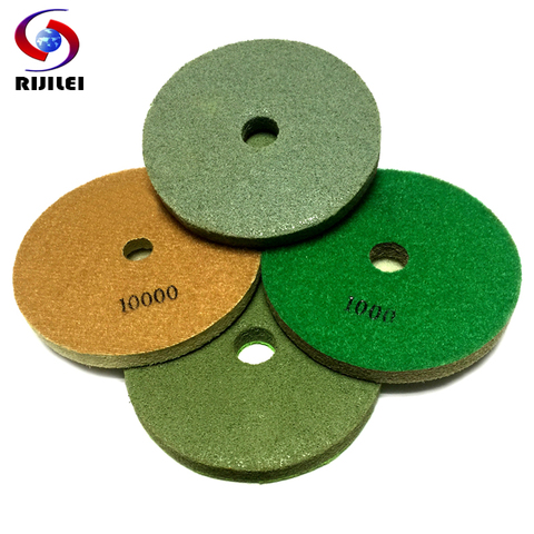 7 Pieces/Lot 5 Inch Sponge Polishing Pads 125 MM Professional Diamond Sponge Floor Grinding Disc For Marble Granite Stone ► Photo 1/6