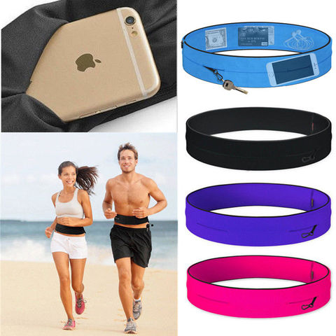 Professional Running Waist Bag Men Women Jogging Gym Trail Cycling Sports Belt Invisible Mobile Phone Wallet Belly Fanny Pack ► Photo 1/6