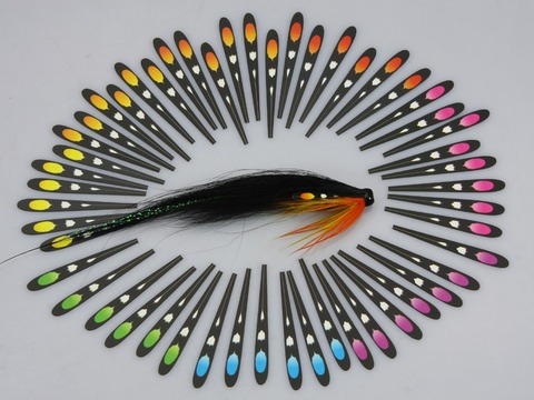 Jungle Cock Substitute Trout And Salmon Fly Tying Material 80Pcs Per Pack ► Photo 1/6
