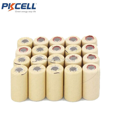 10PC x1.2v NiCd Battery SubC SC 2200mAh Rechargeable batteries Paper Wrapped (Flat Top) 10C High DrainPower tool for screwdriver ► Photo 1/1