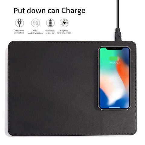 Mobile Phone Qi Wireless Charger Charging Mouse Pad Mat For IPhone X /8 8Plus For Samsung S8 Plus /S7 S6 Edge Note 8 Note 5 ► Photo 1/6