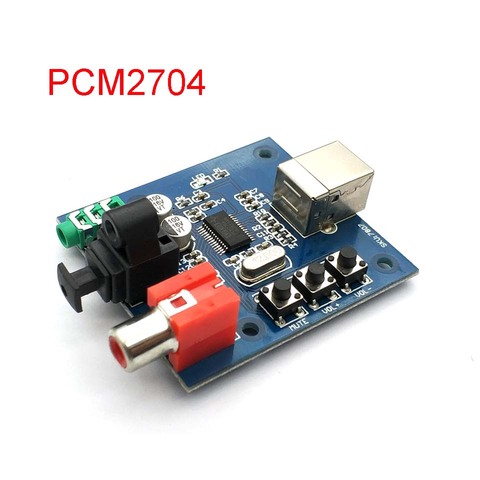 PCM2704 Audio DAC USB to S/PDIF Sound Card Decoder Board 3.5mm Analog Coaxial Optical Fiber Output Hi Fi Module ► Photo 1/1