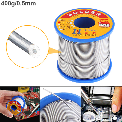 60/40 B-1 300-500g 0.5mm-1.2mm No-clean Rosin Core Solder Wires with 2.0% Flux and Low Melting Point for Electric Soldering Iron ► Photo 1/6
