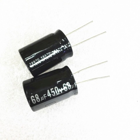  10pcs 450V 68UF  68uf450v  electrolytic capacitor 18*25mm  new and original ► Photo 1/1