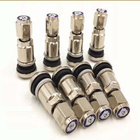 8pcs Tubeless steel valve mouth, automobile tire repair, automobile tire without inner tire  brass stem dust cap Tire valve ► Photo 1/6