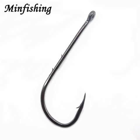Minfishing 100 PCS Long Double Barbed Fishing Hook Baithold Hook Fishhook High Carbon Steel Sea Fishing hooks ► Photo 1/3