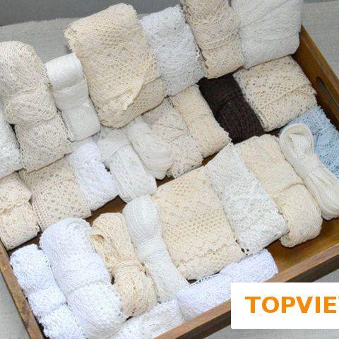 3.5-7CM 20YARD/LOT Lace Accessories Cotton Edge Theory  Sweater Side Skirt Full Cotton Curtain Sofa Diy Cotton Lace TRIM ► Photo 1/5
