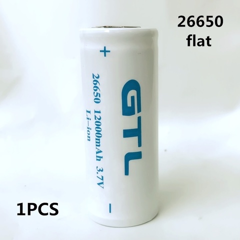 100% New Original 26650 3.7 v12000 mah 26650 Lithium Rechargeable Battery For  Flashlight batteries GTL EvreFire ► Photo 1/1