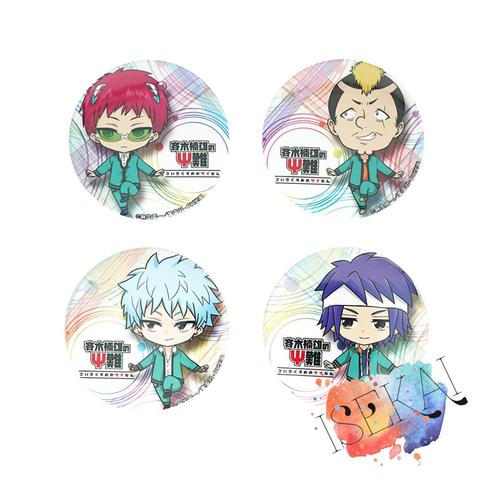 Saiki Kusuo no sai-nan Anime Metal Badge Kusuko Kaidou Shun Nendou Riki Reita Toritsuka Cute Badge Brooch Pins ► Photo 1/1