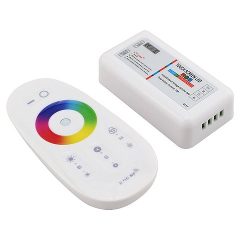 Touch Screen LED RGB / RGBW Controller 2.4G Wireless DC12-24V Touch RF Remote Control For RGB /RGBW LED Strip ► Photo 1/4
