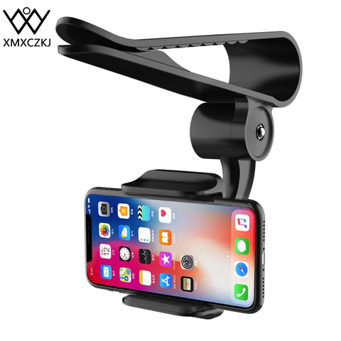 XMXCZKJ Universal 360 Angle Adjustable GPS Car Clip Sun Visor Cell Phone Holder For Most smartphones Such Samsung Xiaomi Huawei ► Photo 1/6