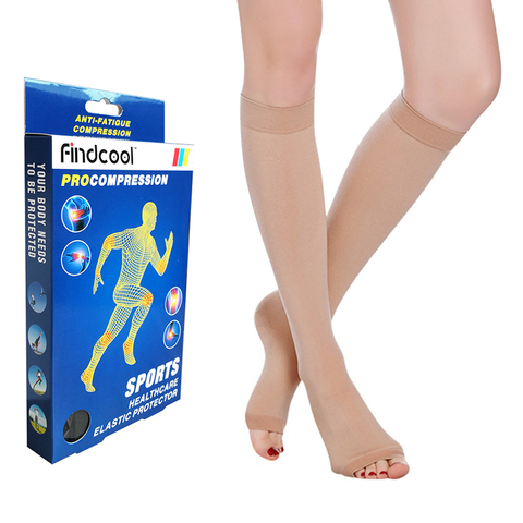 Buy Online Open Toe Knee High 30 Mmhg Medical Compression Stockings 1 Pair Alitools Buy Online Open Toe Knee High 30 Mmhg Medical Compression Stockings 1 Pair Alitools
