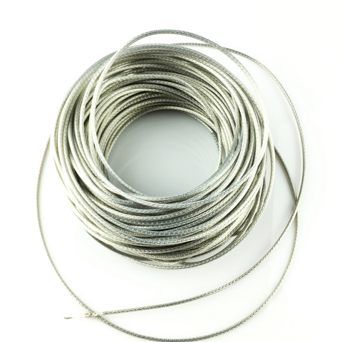 PTFE Oxygen Free Copper Silvering Braided Shielded Wire For Electric Guitar Bass per meter ( #0056 ) MADE IN KOREA ► Photo 1/4