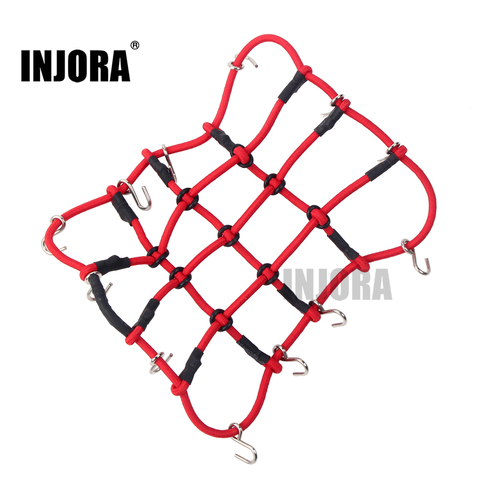 INJORA 6 Colors 132*105mm Elastic Luggage Net for RC Rock Crawler AXIAL SCX10 D90 RC Car Accessories ► Photo 1/6