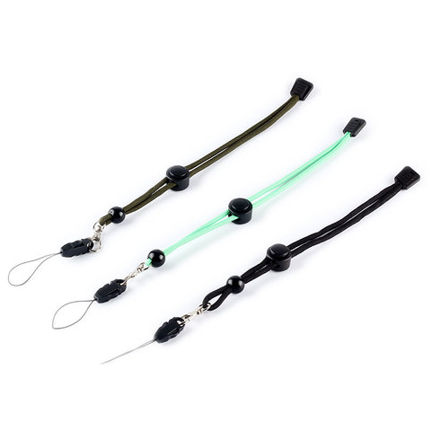 Flashlight lanyard,hand strap, wrist strap, adjustable tail rope, with a key buckle, black / fluorescence green / army green ► Photo 1/4