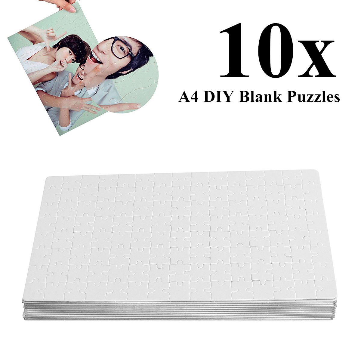 price history review on 10x a4 diy blank dye sublimation printable jigsaw puzzle for heat press machine sublimate your favorite image create unique gift aliexpress seller water sprite alitools io