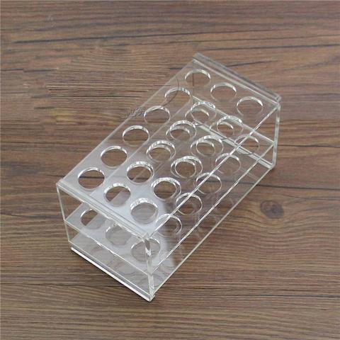 17mm Diam 18 Holes Methyl Methacrylate Rack Stand For 10/15ml Centrifuge Tubes ► Photo 1/4