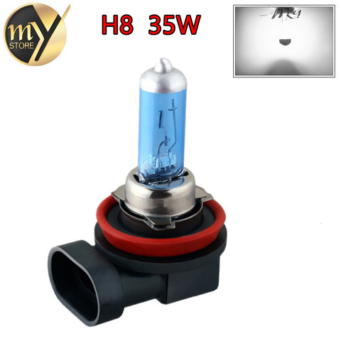 H8 35W Halogen Bulbs super white Headlights fog lamps light running Car Light Source parking 6000K 12V High Power ► Photo 1/6