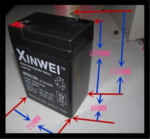 Free shipping 6V 4.5Ah lead acid battery rechargeable battery ► Photo 1/2
