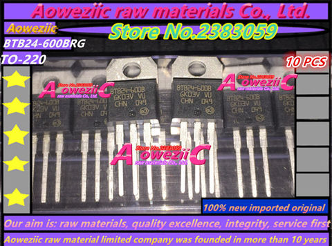 Aoweziic 100% new imported original BTB24 BTB24-600BRG BTB24-600B BTB24-600BWRG BTB24-600BW  TO-220 triac 25A/600V ► Photo 1/4