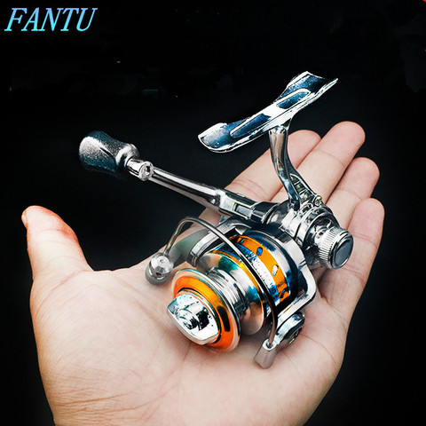 FANTU Mini Spining Reel 100 # Winter Fishing Reels 157g Fishing Accessories Zinc Alloy Spinning Reel Baitcasting Fishing Tools ► Photo 1/1