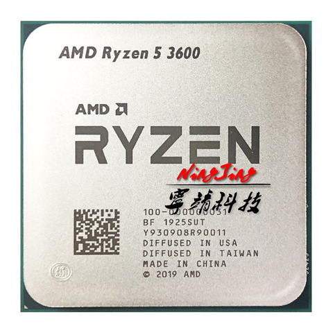 AMD Ryzen 5 3600 R5 3600 3.6 GHz Six-Core Twelve-Thread CPU Processor 7NM 65W L3=32M 100-000000031 Socket AM4 ► Photo 1/1