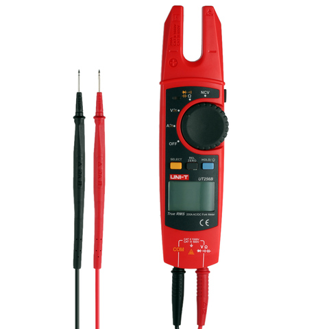 UNI-T UT256B Ture RMS Digital Clamp Fork Meter Multimeter AC/DC Voltage Current Resistance Capacitance NCV Test Backlight ► Photo 1/1