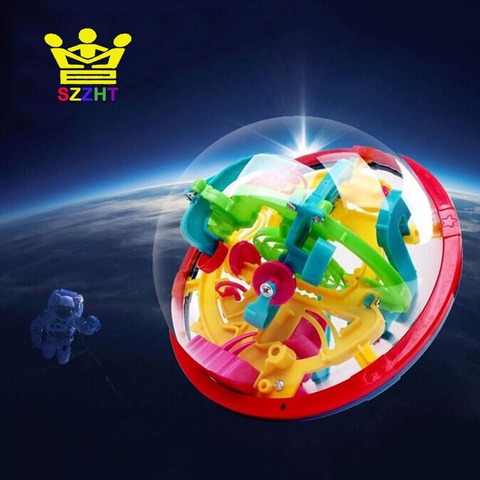 3D Ball Maze Puzzle Labyrinth Perplexus Maze Game Educational Toys for Children Kids Magical Intellect Maze Ball 100 Barriers ► Photo 1/6