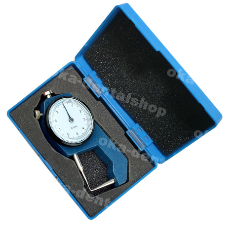 Dental Thickness Gauges precision 0 to 10*0.1mm Dental Caliper With Watch Metal Portable mini thickness measurement tool tester ► Photo 1/4