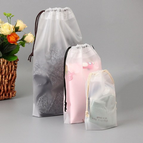 1pc Drawstring Swimming Bags Transparent Clothes Bag Sports Travel Storage Bags 3 Styles ► Photo 1/6