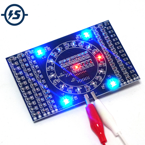 Electronic DIY Kit SMD Rotating Flashing LED Components Soldering Practice Board Skill Circuit Training Suite Electronic DIY Kit ► Photo 1/6