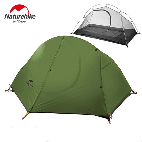 Naturehike Cycling Single Tents Waterproof 1 2 Person Backpacking Trekking Mountain PU4000 Camping Tent Ultralight ► Photo 1/6