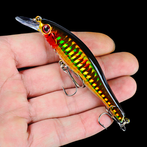 Minnow 1pc Fishing Lures 11.5g/9.8cm Hard Lure 5 colors Fishing Tackle 8# Hook Artificial Bait ► Photo 1/6