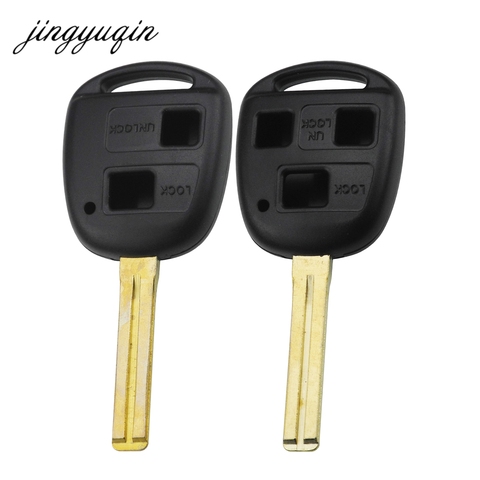 jingyuqin 10pcs/lot 2/3 Buttons Remote Car Key Shell Fob For Lexus RX300 ES300 Key Case Replacement ► Photo 1/4