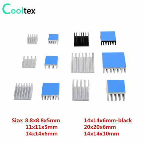Aluminum Heatsink Radiator Heat Sink Cooling For Electronic Chip IC 3D printer Raspberry PI With Thermal Conductive Tape ► Photo 1/6