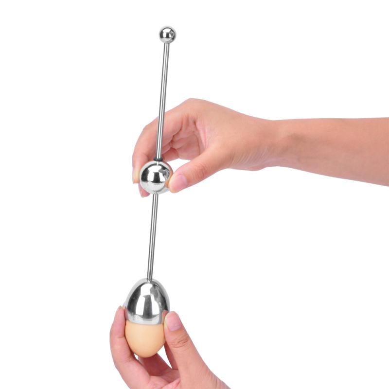 1pc Stainless Steel Raw Egg Shell Topper Cutter Opener Snipper Egg Knocker Tool 