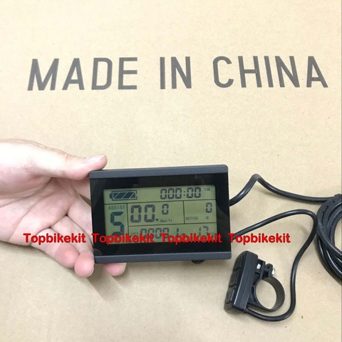 KT LCD3 Ebike LCD display 24V / 36V / 48V KT-LCD3 Display Meter Control Panel for ebike black KT LCD Meter ► Photo 1/1