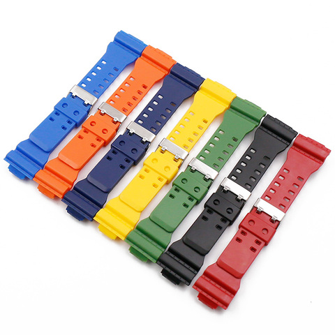 Watch Accessories Rubber Strap Men's Pin Buckle Resin Watch Strap Suitable for Casio G-shock GD120 GA100 GA110 GA400 watch band ► Photo 1/6