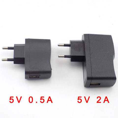 DC 5V 0.5A 500mA AC to DC USB Power Adapter US EU Plug charging port 240V Converter charger for LED Strip lamp - history & Review | AliExpress