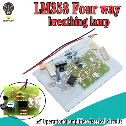 LM358 LED Breathing Light Kit Electronic Production Suite Electronic Kits DIY Parts Breath Light DIY Kit PCB laboratory ► Photo 1/6