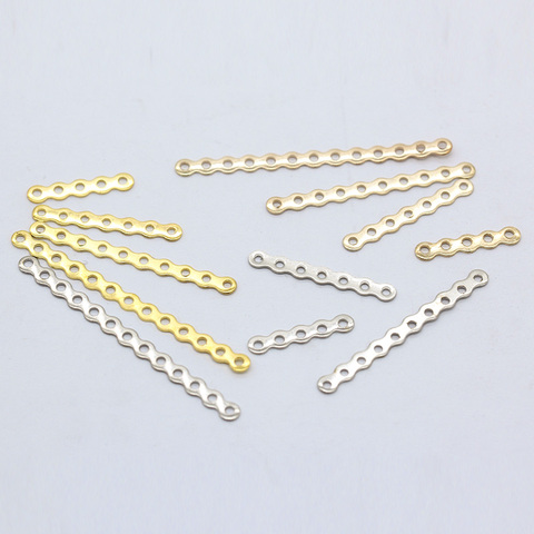 100pSilver Gold plated Metal 5/7/10/13 Hole Spacer Bars Connectors Beads Separation craft DIY Earrings Necklace jewelry Findings ► Photo 1/3