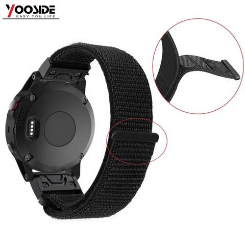 Soft Lightweight Breathable 22mm Nylon Loop Fastener Watch Band Strap for Garmin Fenix5X/3HR/5s/ 5/5 Plus/Quatix 5/935 Wristband ► Photo 1/6