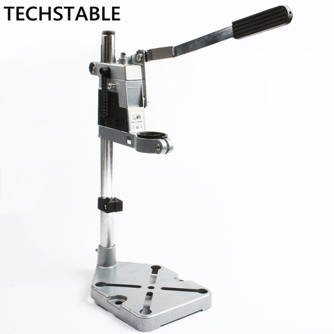 Aluminum bench Drill Stand Single-head Electric Drill  Base Frame Drill Holder Power Grinder accessories for Woodwork ► Photo 1/6
