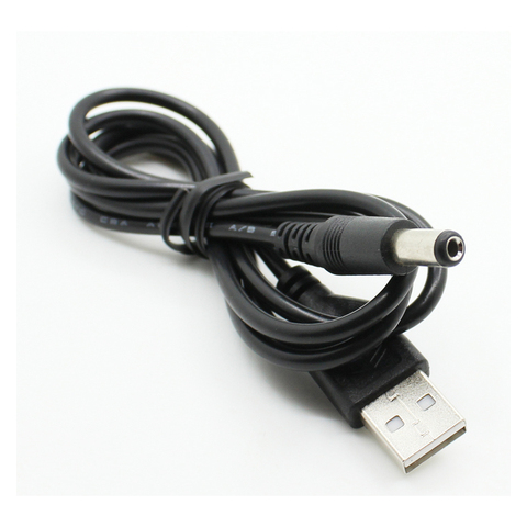 PC Laptop USB Male to 5V DC 5.5mm x 2.1mm Barrel Connector Power Cable Cord ► Photo 1/2