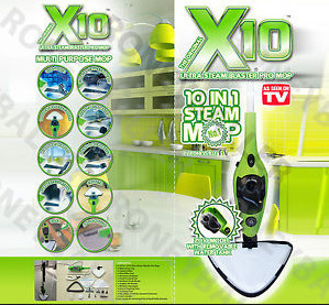 220V multifunction home 10 in 1 mop steam steam mop X10 HA191 steam cleaner ► Photo 1/6