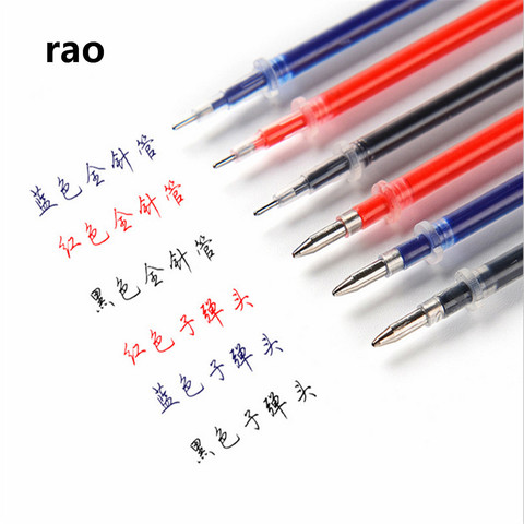 High quality 0.5mm Nib Black Blue Red Colour Ink Refill Gel Pen ink Cartridge School Student office stationery ► Photo 1/6