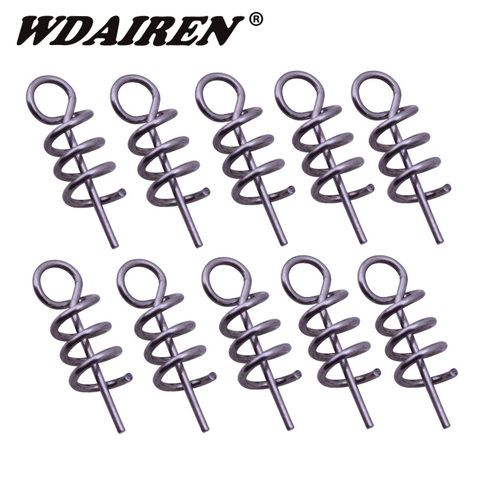Hot Sell Fishing Hook Soft Bait Spring Centering Pins Fixed Latch Needle Spring Twist Crank Lock For Soft Lure Latch Accessories ► Photo 1/6