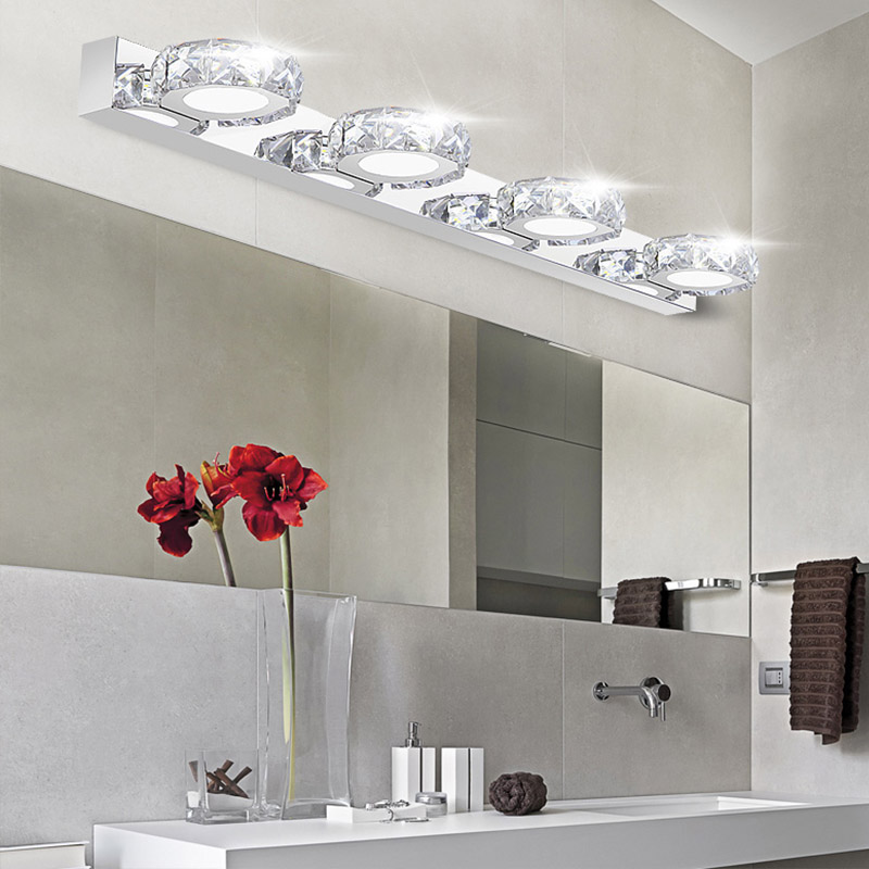 Bathroom Lighting LED Crystal Modern Make-up Mirror Wall Lamp Vanity Light 